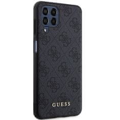 Guess Kryt Guess GUHCSM33G4GFGR Samsung Galaxy M33 5G grey hard case 4G Metal Gold Logo