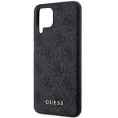 Guess Kryt Guess GUHCSM33G4GFGR Samsung Galaxy M33 5G grey hard case 4G Metal Gold Logo