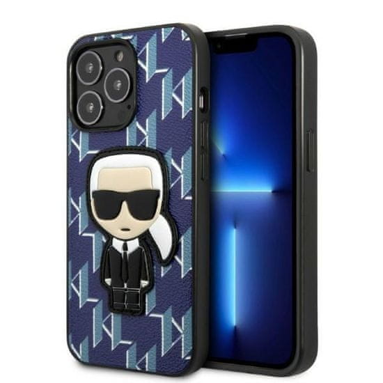 Karl Lagerfeld Kryt Karl Lagerfeld KLHCP13XPMNIKBL Apple iPhone 13 Pro Max hardcase blue Monogram Ikonik Patch