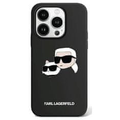 Karl Lagerfeld Kryt Karl Lagerfeld KLHMP15SSKCHPPLK Apple iPhone 15 / 14 / 13 hardcase Silicone Karl & Choupette MagSafe black