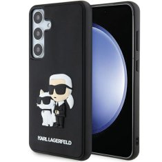 Karl Lagerfeld Kryt Karl Lagerfeld KLHCS24M3DRKCNK Samsung Galaxy S24+ Plus hardcase 3D Rubber Karl&Choupette black