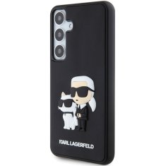 Karl Lagerfeld Kryt Karl Lagerfeld KLHCS24M3DRKCNK Samsung Galaxy S24+ Plus hardcase 3D Rubber Karl&Choupette black