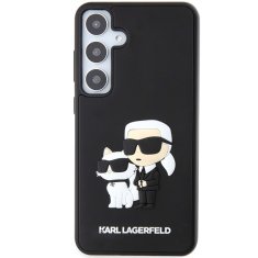 Karl Lagerfeld Kryt Karl Lagerfeld KLHCS24M3DRKCNK Samsung Galaxy S24+ Plus hardcase 3D Rubber Karl&Choupette black