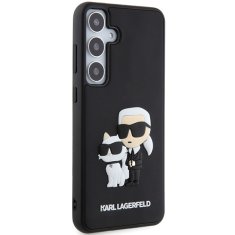 Karl Lagerfeld Kryt Karl Lagerfeld KLHCS24M3DRKCNK Samsung Galaxy S24+ Plus hardcase 3D Rubber Karl&Choupette black