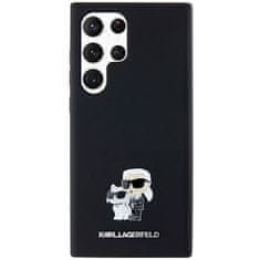 Karl Lagerfeld Kryt Karl Lagerfeld KLHCS24LSMHKCNPK Samsung Galaxy S24 Ultra hardcase Silicone Karl&Choupette Metal Pin black