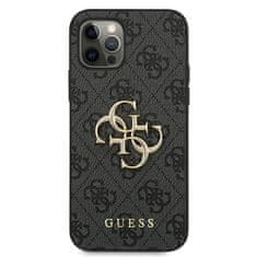 Guess Kryt Guess GUHCP12M4GMGGR Apple iPhone 12/12 Pro grey hardcase 4G Big Metal Logo