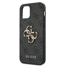 Guess Kryt Guess GUHCP12M4GMGGR Apple iPhone 12/12 Pro grey hardcase 4G Big Metal Logo