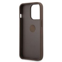 Guess Kryt Guess GUHCP13L4GMRBR Apple iPhone 13 Pro brown hardcase 4G with ring stand