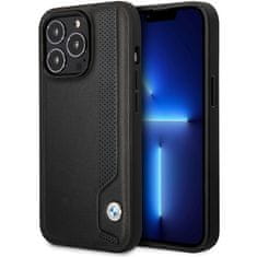 MobilPouzdra.cz Kryt BMW BMHCP14X22RBDK Apple iPhone 14 Pro Max black hardcase Leather Blue Dots