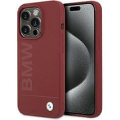 MobilPouzdra.cz Kryt BMW BMHMP15LSLBLRE Apple iPhone 15 Pro hardcase Silicone Big Logo MagSafe red