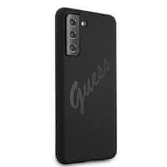 Guess Kryt Guess GUHCS21MLSVSBK Samsung Galaxy S21+ Plus black hardcase Script Vintage