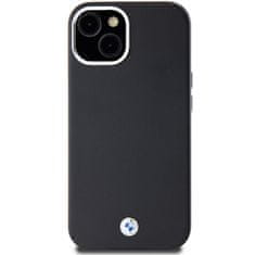 MobilPouzdra.cz Kryt BMW BMHMP15S23PUFWK Apple iPhone 15 / 14 / 13 Signature Wrapped Metal MagSafe black