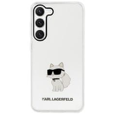 Karl Lagerfeld Kryt Karl Lagerfeld KLHCS23SHNCHTCT Samsung Galaxy S23 transparent hardcase Ikonik Choupette