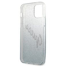 Guess Kryt Guess GUHCP12LPCUGLSBL Apple iPhone 12 Pro Max blue hardcase Glitter Gradient Script