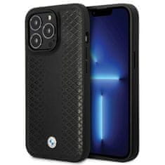 MobilPouzdra.cz Kryt BMW BMHCP14L22RFGK Apple iPhone 14 Pro Leather Diamond Pattern black