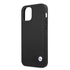 MobilPouzdra.cz Kryt BMW BMHCP12LRCDPK Apple iPhone 12 Pro Max black hardcase Leather Deboss