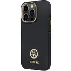 Guess Kryt Guess GUHCP13LM4DGPK Apple iPhone 13/13 Pro hardcase Silicone Logo Strass 4G black