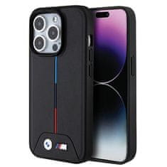 MobilPouzdra.cz Kryt BMW BMHMP15L22PVTK Apple iPhone 15 Pro hardcase Quilted Tricolor MagSafe black