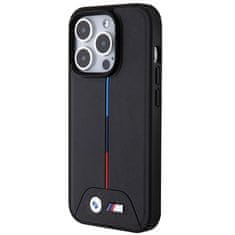 MobilPouzdra.cz Kryt BMW BMHMP15L22PVTK Apple iPhone 15 Pro hardcase Quilted Tricolor MagSafe black