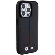 MobilPouzdra.cz Kryt BMW BMHMP15L22PVTK Apple iPhone 15 Pro hardcase Quilted Tricolor MagSafe black