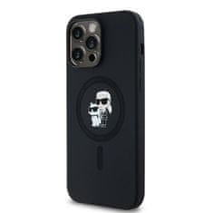 Karl Lagerfeld Kryt Karl Lagerfeld KLHMP14LSCMKCRHK Apple iPhone 14 Pro hardcase Silicone Karl & Choupette MagSafe black