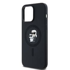 Karl Lagerfeld Kryt Karl Lagerfeld KLHMP14LSCMKCRHK Apple iPhone 14 Pro hardcase Silicone Karl & Choupette MagSafe black