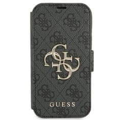 Guess Kryt Guess GUBKP13L4GMGGR Apple iPhone 13 Pro grey book 4G Big Metal Logo