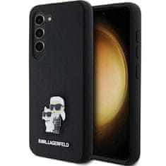 Karl Lagerfeld Kryt Karl Lagerfeld KLHCS24SSMHKCNPK Samsung Galaxy S24 hardcase Silicone Karl&Choupette Metal Pin black