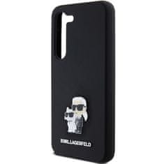 Karl Lagerfeld Kryt Karl Lagerfeld KLHCS24SSMHKCNPK Samsung Galaxy S24 hardcase Silicone Karl&Choupette Metal Pin black