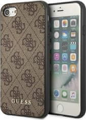 Guess Kryt Guess GUHCI8G4GFBR Apple iPhone SE 2022/2020/8/7 brown hard case 4G Metal Gold Logo