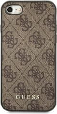 Guess Kryt Guess GUHCI8G4GFBR Apple iPhone SE 2022/2020/8/7 brown hard case 4G Metal Gold Logo