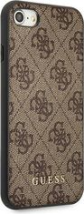 Guess Kryt Guess GUHCI8G4GFBR Apple iPhone SE 2022/2020/8/7 brown hard case 4G Metal Gold Logo