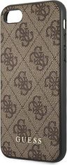 Guess Kryt Guess GUHCI8G4GFBR Apple iPhone SE 2022/2020/8/7 brown hard case 4G Metal Gold Logo