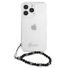 Guess Kryt Guess GUHCP13LKPSBK Apple iPhone 13 Pro Transparent hardcase Black Pearl