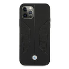 MobilPouzdra.cz Kryt BMW BMHCP12LRSCSK Apple iPhone 12 Pro Max black hardcase Leather Perforate Sides