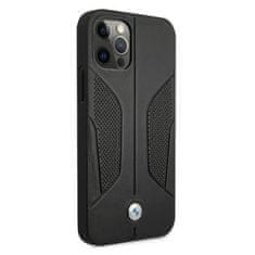 MobilPouzdra.cz Kryt BMW BMHCP12LRSCSK Apple iPhone 12 Pro Max black hardcase Leather Perforate Sides