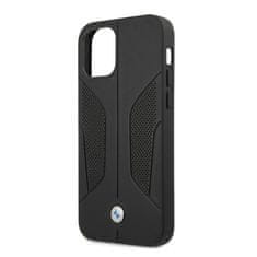 MobilPouzdra.cz Kryt BMW BMHCP12LRSCSK Apple iPhone 12 Pro Max black hardcase Leather Perforate Sides