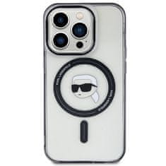 Karl Lagerfeld Kryt Karl Lagerfeld KLHMP15LHKHNOTK Apple iPhone 15 Pro hardcase IML Karl`s Head MagSafe transparent