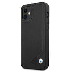 MobilPouzdra.cz Kryt BMW BMHCP12SRCDPK Apple iPhone 12 mini black hardcase Leather Deboss