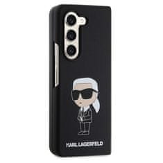 Karl Lagerfeld Kryt Karl Lagerfeld KLHCZFD5SNIKBCK Samsung Galaxy Z Fold5 hardcase Silicone Ikonik black