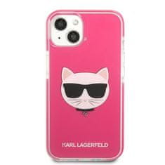 Karl Lagerfeld Kryt Karl Lagerfeld KLHCP13MTPECPI Apple iPhone 13 hardcase fuschia Choupette Head