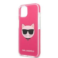 Karl Lagerfeld Kryt Karl Lagerfeld KLHCP13MTPECPI Apple iPhone 13 hardcase fuschia Choupette Head