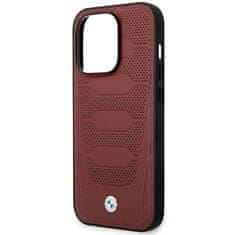 MobilPouzdra.cz Kryt BMW BMHMP14X22RPSR Apple iPhone 14 Pro Max burgundy Leather Seats Pattern MagSafe