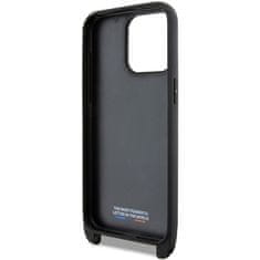 MobilPouzdra.cz Kryt BMW BMHCP15X23PSVTK Apple iPhone 15 Pro Max hardcase M Edition Carbon Tricolor Lines & Strap black