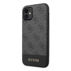 Guess Kryt Guess GUHCN61G4GLGR iPhone 11 grey hard case 4G Stripe Collection