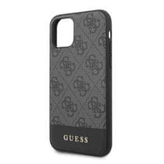 Guess Kryt Guess GUHCN61G4GLGR iPhone 11 grey hard case 4G Stripe Collection