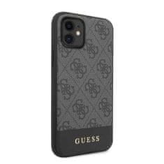 Guess Kryt Guess GUHCN61G4GLGR iPhone 11 grey hard case 4G Stripe Collection