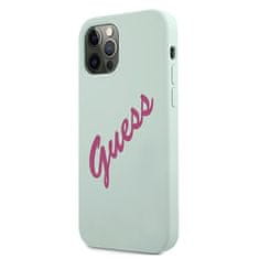 Guess Kryt Guess GUHCP12LLSVSBF Apple iPhone 12 Pro Max blue fuschia hardcase Silicone Vintage