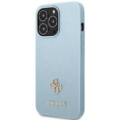 Guess Kryt Guess GUHCP13LPS4MB Apple iPhone 13 Pro blue hardcase Saffiano 4G Small Metal Logo