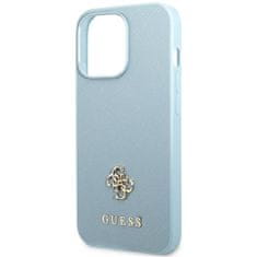 Guess Kryt Guess GUHCP13LPS4MB Apple iPhone 13 Pro blue hardcase Saffiano 4G Small Metal Logo